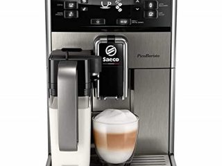 Saeco PicoBaristo SM5473/10 - Máquina espresso automática de acero inoxidable con jarra de leche