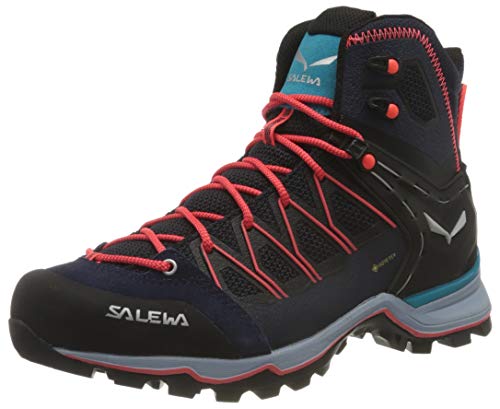 Salewa WS Mountain Trainer Lite Mid Gore-TEX Botas de Senderismo, Premium Navy/Blue Fog, 40 EU