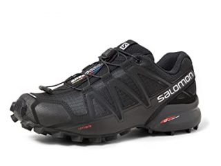 Salomon Speedcross 4, Zapatos de Trail Running Mujer, Black/Black/Black Metallic, 38 EU