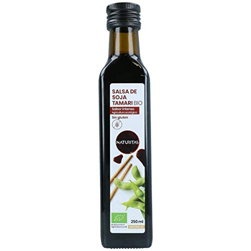 Salsa de Soja Tamari sin gluten bio 250 ml Naturitas | Cultivo ecológico | Alto en proteínas e hidratos de carbono
