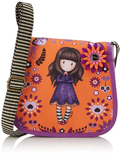 SANTORO GORJUSS Bandolera De Tela Monedero, Unisex infantil, Naranja (Naranja)