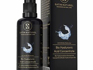 Serum Facial de Acido Hialuronico Orgánico - 100ml - Vegano con Aloe Vera – Uso con Crema Antiarrugas Mujer - Contorno Ojos