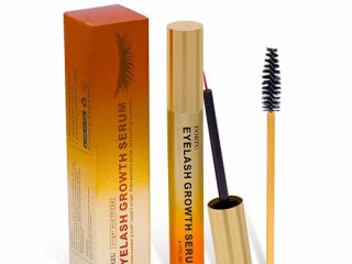 Serum Pestañas 5ml, Crece Pestañas y Cejas, Serum Para Crecimiento de Pestañas Fuertes, Densas y Volumin, Natural