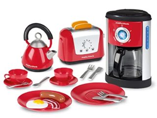 Set de cocina Casdon Morphy Richards. Accesorios de cocina de juguete para niños a partir de 3 años. Incluye tostadora, cafetera, hervidor y mucho más