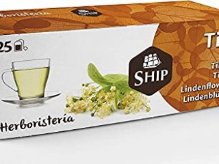 Ship - Infusión de Tila en Caja de 25 Unidades - Sin Funda - Favorece la Digestión, Alivia los Síntomas del Resfriado y Regula el Ciclo Hormonal - Efecto Calmante - Infusiones y Tes
