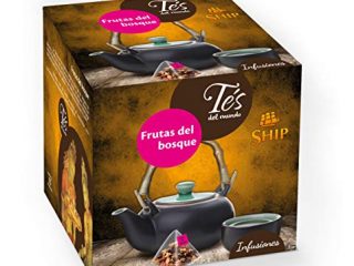Ship - Té Frutas del Bosque - Infusión con 15 Pirámides - Contiene Propiedades Digestivas - Sabor Dulce - Infusión Digestiva - Aporta Bienestar y Tranquilidad