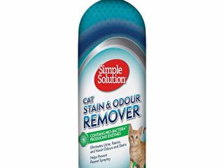 Simple Solution removedor de manchas y olores para gatos | Limpiador enzimático con potencia de limpieza pro-bacterias - 1 litro