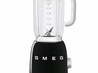 Smeg BLF01BLEU Batidora, 150 W, 0.45 litros, Metal, plástico, 4 Velocidades, Negro