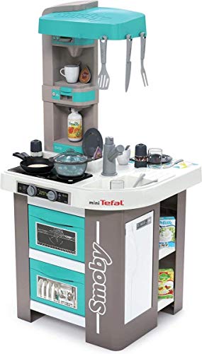 Smoby Küche Tefal Studio Bubble-Cocina de juguete con función para niños a partir de 3 años, color azul (311043) , color/modelo surtido