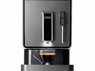 Solac-CA4810 Automatic Coffeemaker. Cafetera Súper Automática,19 bar, 1470W. Diseño compacto 18cm. Café en 40s. Capuccinador. Opción Autolavado. Café espresso, suave y favoritos personalizables. Negra