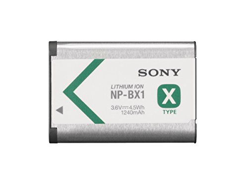 Sony NP-BX1 - Batería para Cámara de Fotos para DSC-RX100, DSC-RX1 (Li-ion 1240 mAh), Blanco
