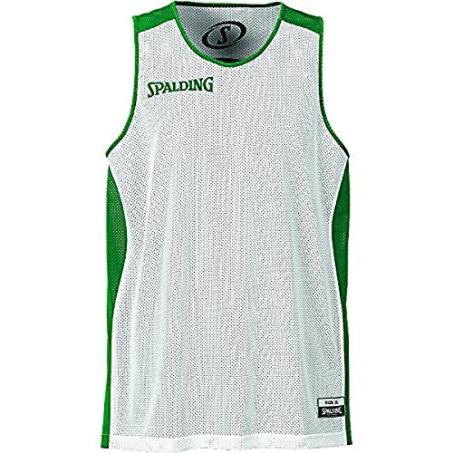Spalding - Camisa de baloncesto, color verde / blanco, talla 4XL