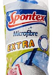 Spontex - Fregona Microfibre Extra, Blanco, Mediano (72110050)