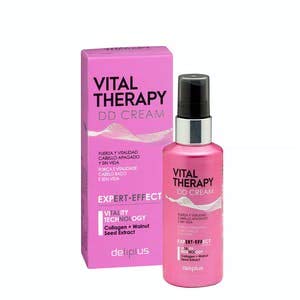 Sérum Vital Therapy DD Cream Deliplus cabello apagado y sin vida con colágeno y extracto de semilla de nuez