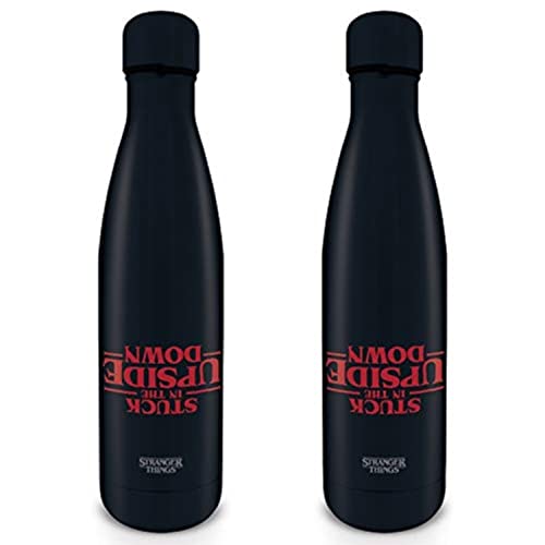 Stranger Things MDB25388 - Botella de Metal (500 ml), diseño con Texto en inglés Stranger Things, Unisex, 500 ml