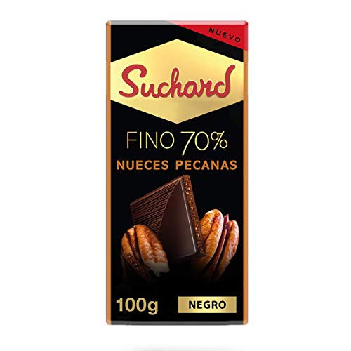 Suchard - Roc Chocolate Negro 70% con Nueces Pecanas - Tableta de 100 g