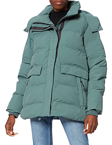Superdry Train Boxy-Tope para Entrenamiento Chaqueta, Color Plateado, S para Mujer