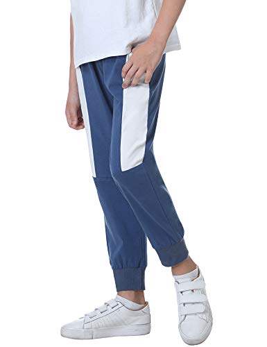 Sykooria Pantalones de Chándal para Niños Pantalones Deportivos de Ocio para Escola de Algodón Jogger con Bolsillos para Adolescentes de 4 a 12 Años