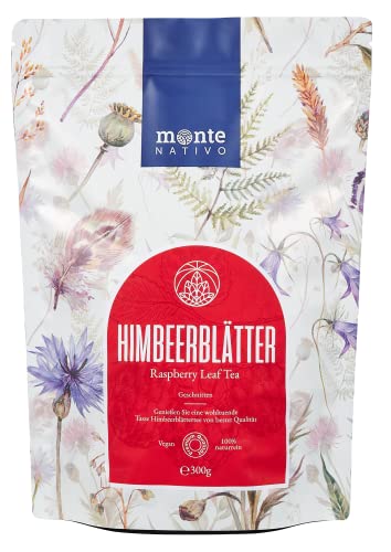 Té de hojas de frambuesa (300g) - Hojas de frambuesa cortadas - 100% puras y naturales - Recomendado por parteras - Infusión Final del Embarazo