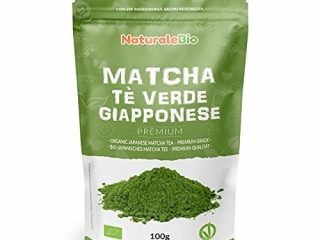 Té Verde Matcha Orgánico Japonés En Polvo - Grado Premium - 100g. Té Matcha Biológico Japonés. Té Bio Grado Premium. Matcha Ecológico Cultivado En Japón, Uji, Kyoto. Ideal Para Beber, Cocina, Latte