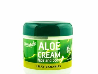 TABAIBA Aloe Vera Crema Hidratante Facial y Corporal, Normal, Fresco, 300 Mililitros