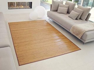 TEJIDOS EL MUNDO Alfombra SALÓN BAMBÚ 100x150 cm MARRÓN