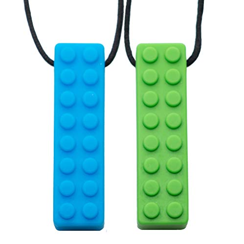 Tilcare Chew Chew Colgante - Lo mejor para niños o adultos a los que les gusta morder o tienen autismo - Colgante de silicona para masticar - Colgante masticable para niños y niñas