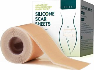 Tiritas Cicatrizantes, Láminas de Silicona Parches Cicatrizantes, Profesionales Reductor de Cicatrices Producidas por Cicatriz Acne Queloides Cirugía Quemaduras Cirugía Heridas Traumáticas,4X300 CM