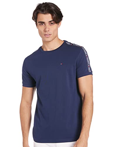 Tommy Hilfiger RN tee SS Camiseta, Azul (Navy Blazer 416), Medium para Hombre