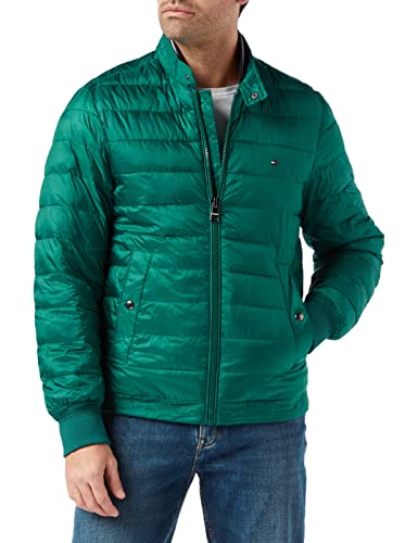 Tommy Jeans Arlos Bomber Chaqueta Deportiva, Emerald Green, Medium para Hombre