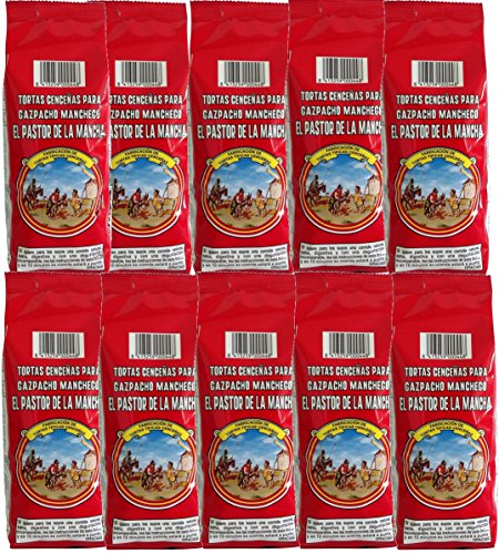 Tortas cenceñas para gazpacho manchego 200 g. [PACK DE 10 UNIDADES]