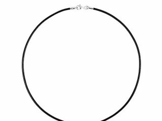 TOUS Collar Gargantilla Mujer de cuero con cierre de Plata de Primera Ley - Largo 40 cm Título