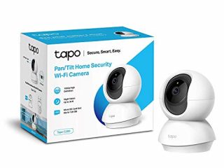 TP-Link TAPO C200 - Cámara IP WiFi 360°, Cámara de Vigilancia FHD 1080p, Visión nocturna, Admite tarjeta SD, Audio Doble Vía, Detección de movimiento, Control Remoto, Compatible con Alexa