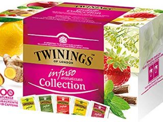 Twinings Infusiones - Colección - Nuevas Infusiones Frutas y Hierbas sin Cafeína y 100% Naturales, Explosión de Sabor para Cualquier Momento del Día (40 Bustine)