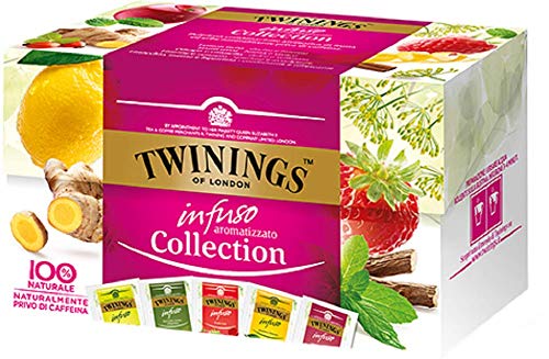 Twinings Infusiones - Colección - Nuevas Infusiones Frutas y Hierbas sin Cafeína y 100% Naturales, Explosión de Sabor para Cualquier Momento del Día (40 Bustine)