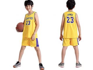 TYTF - Conjunto de camiseta de baloncesto sin mangas para niño, de malla, uniforme de camiseta y pantalón corto, para verano, de 1 a 15 años, Serie 4, 140