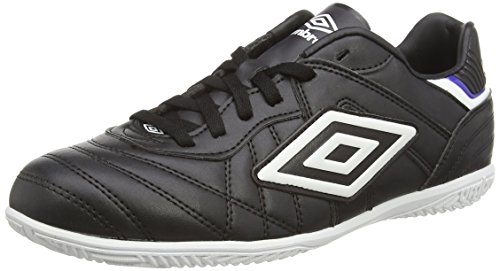 Umbro Umbro Speciali Eternal Club IC - Bota para Hombres, Color Negro/Blanco/Clematis Azul, Talla 42