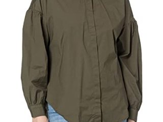 United Colors of Benetton Blusa 5nhp5qcr4 Camisa, Verde Militar 35a, XS para Mujer