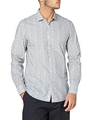 United Colors of Benetton Camisa 5lnk5qlo8, Allover A Fiori 27 L, XL para Hombre