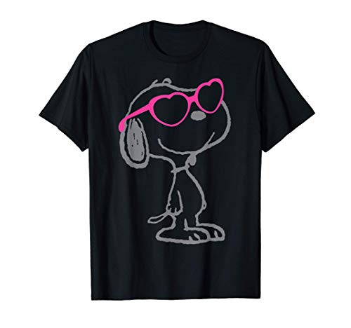 US Peanuts Snoopy Heart Shades 01 Camiseta