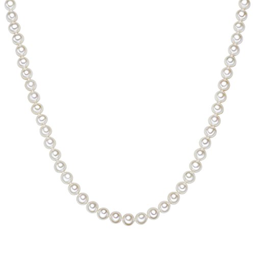 Valero Pearls Plata de ley 925 Perlas de agua dulce de cultivo Cadena de perlas