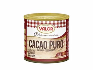 Valor - Cacao puro soluble 100% Natural. chocolate Valor sin Gluten. Gran calidad e intenso Sabor y Aroma. Apto para Celiacos - 250 Gramos