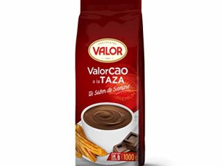 Valor - Valorcao chocolate a la taza. chocolate Valor sin Gluten. Gran calidad e intenso Sabor y Aroma. Apto para Celiacos - 1000 Gramos
