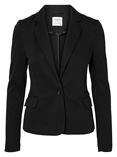 Vero Moda Vmjulia LS Blazer Dnm Noos Chaqueta, Negro (Black), 42 EU para Mujer