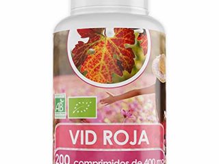 Vid Roja Hojas Orgánica - 400 mg - 200 comprimidos