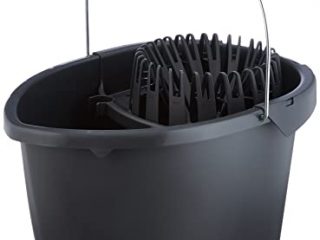 Vileda Wring & Go - Cubo patentado para un escurrido más fácil, color gris, 48 x 29 x 39 cm