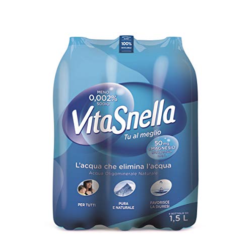 Vitasnella Acqua Oligominerale Naturale 1.5L (Confezione da 6)