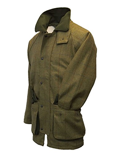 Walker and Hawkes - Chaqueta de Tweed para Hombre - Abrigo Inspirado en la hípica y la Caza - Verde Bosque - M