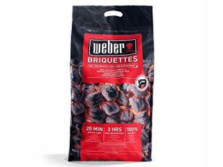 Weber 17591 - Briquetas de carbón vegetal para barbacoa, 8 kg, 1 Unidad