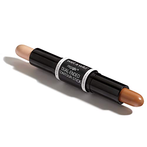 Wet n Wild - MegaGlo Dual-Ended Contour Stick - Iluminador y Contouring, Barra con Dos Extremos - Textura Fundente, Para Definir, Esculpir y Destacar lo Mejor de Ti - Light/Medium - 1 Unidad